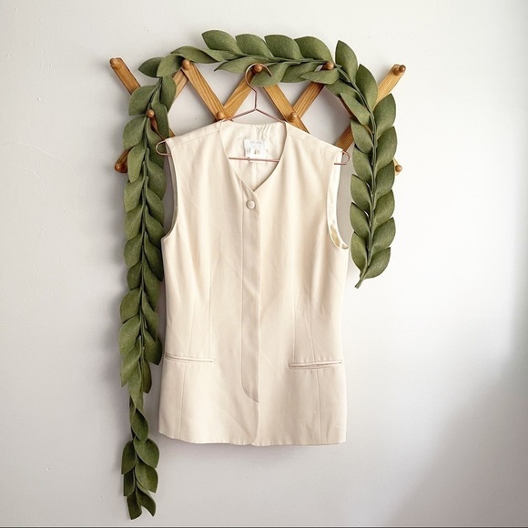 Escada Couture Cream Silk Vest